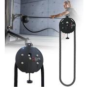 Endless Rope Trainer Pulley,Adjustable Resistance Rope Trainer,for Muscle Endurance and Upper Body Physical Training (Black)