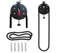 Endless Rope Trainer, Suspension Pulley Cable Machine with Adjustable | 4m wear-resistant nylon rope with 5-30kg adjustable resistance and 150kg max user weight for versatile home and travel