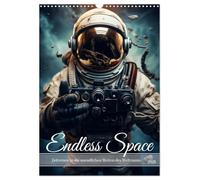 Endless Space - Time travel into the infinite vastness of space UK-Version (Wall Calendar 2026 DIN A3 Portrait), CALVENDO 12 Month Wall Calendar