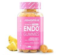 Endo Gummies | Myo-Inositol | 60 Gummies | Hormone Balance Women | Novomins | Turmeric, Vitamin B6 & 400 Million CFU for Gut Health | Feminine Balance Gummies for Intimate Flora | Vegan & Gluten-Free