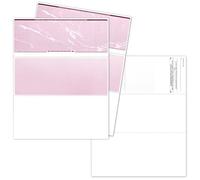 EnDoc Computer Check Paper - 100 Sheets - Business Checks on Top - Security Features & Laser Printer Compatible with Quickbooks Blank Check Stock - Marble Burgundy