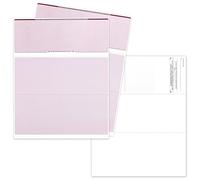 EnDoc Computer Check Paper - 100 Sheets - Business Checks on Top - Security Features & Laser Printer Compatible with Quickbooks Blank Check Stock - Diamond Burgundy