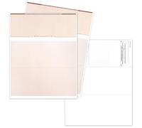 EnDoc Computer Check Paper - 100 Sheets - Business Checks on Top - Security Features & Laser Printer Compatible with Quickbooks Blank Check Stock - Brown Diamond