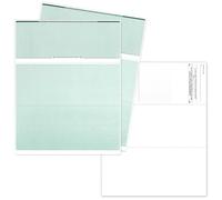 EnDoc Computer Check Paper - 250 Sheets - Business Checks on Top - Security Features & Laser Printer Compatible with Quickbooks Blank Check Stock - Diamond Green