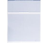 Endoc Computer Check Paper - 50 Pack - Blank Stock Check on Top and Stub on Bottom - Security Features & Laser Printer Compatible for Home and Busines