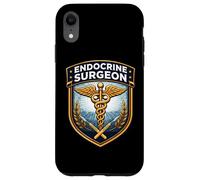 Endocrine Surgeon Caduceus Badge Endocrinology Surgery MD Case for iPhone XR