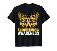 Endometriosis Ribbon Butterfly Endo Awareness T-Shirt