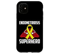 Endometriosis Superhero Survivor Warrior Fighter Awareness Case for iPhone 11