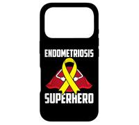Endometriosis Superhero Survivor Warrior Fighter Awareness Case for iPhone 17 Pro