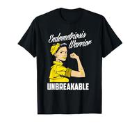 Endometriosis Warrior Unbreakable Endometriosis Awareness T-Shirt