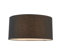Endon 101181 Cylinder 1lt Shade Black fabric 10W LED E27 or B22 (Required)