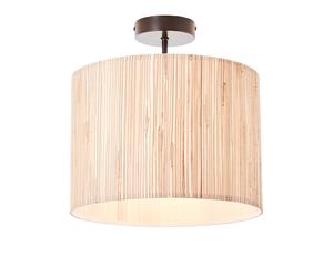 Endon 101695 Longshore 1lt Semi flush Natural seagrass & matt black 10W LED E27 (Required)