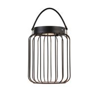 Luminosa Lighting Luminosa Tropic Integrated Led Solar Table Lamp Matt Black, Clear Glass, Ip44