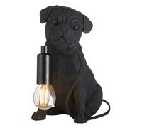 ENDON 107325 Pug Puppy Table Light, Matt Black