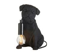 Endon 107325 Pug Puppy Table Matt black 7W LED E14 (Required)