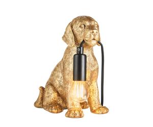 Endon 107364 Labrador Puppy Table Vintage gold paint & matt black 7W LED E14 (Required)