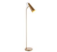 Ensora Lighting Korna New Task Floor Light Antique Brass, Gold