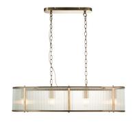 Ryder 4 Pendant Light in Antique Brass aged brass