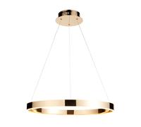 Endon 110957 Gen Ring pendant French gold finish & frosted acrylic 42W LED tape module (SMD 2835) Warm White