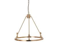 Endon 111203 Chester 3lt Pendant Fitting Brushed aged brass plate 3 x 7W LED B22 (Required)