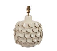 Endon 111253 Borello Table Base Ivory crackle glaze & brushed aged brass plate 10W LED B22 (Required)