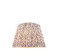 Endon 111298 Leaf 35cm Tapered Shade Pearl grey fabric 10W LED E27 or B22 (Required)