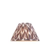 Endon 111325 Zigzag 30cm Tapered Shade Pearl grey fabric 10W LED E27 or B22 (Required)