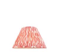 Endon 111340 Ikat 30cm Tapered Shade Coral pink fabric 10W LED E27 or B22 (Required)