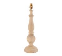 Endon 111365 Hidcote Table Base Natural wood & brushed aged brass plate 10W LED B22 (Required)