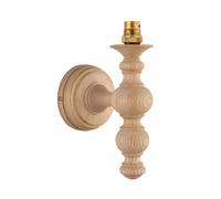 Endon 111526 Bibury Wall Fitting Natural ash & brushed aged brass plate 7W LED B22 (Required)