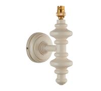 Endon 111633 Carnaby Wall Fitting Satin almond white paint 7W LED B22 (Required)