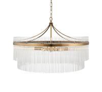 Marietta Grand 7 Pendant Light - Antique Brass
