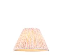 Endon 112920 Leaf 30cm Tapered Shade Peachy keen fabric 10W LED E27 or B22 (Required)