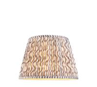 Endon 112929 Ripple 40cm Tapered Shade Pearl grey fabric 10W LED E27 or B22 (Required)