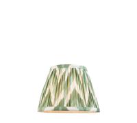 Endon 113065 Zigzag 20cm Tapered Shade Cotswold green fabric 7W LED E14 or B22 (Required)
