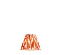 Endon 113070 Zigzag 16cm Tapered Shade Apricot orange fabric 7W LED E14 or B22 (Required)