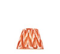 Endon 113071 Zigzag 20cm Tapered Shade Apricot orange fabric 7W LED E14 or B22 (Required)