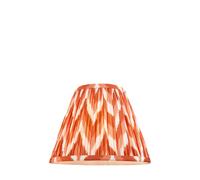 Endon 113072 Zigzag 25cm Tapered Shade Apricot orange fabric 10W LED E27 or B22 (Required)