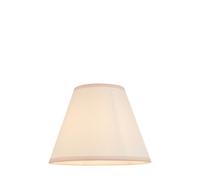 Endon 113176 Ivy 25cm Tapered Shade Vintage white & almond white fabric 10W LED E27 or B22 (Required)