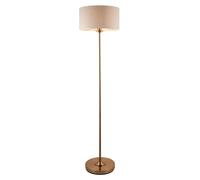 Harrington Floor Light aged brass