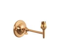 Endon 115069 Dome Fold Wall Fitting Brushed aged brass plate 7W LED B22 (Required)
