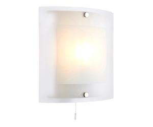 Endon 143-WB Blake 1lt Wall Clear/frosted glass & chrome plate 60W E14 candle (Required)