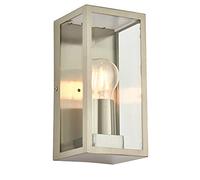 Endon 53803 Oxford Brushed Stainless Steel Outdoor IP44 Wall Lantern