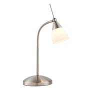 Endon 652-TLSC Range 1lt Table Satin chrome plate & white glass 33W G9 clear capsule (Required)