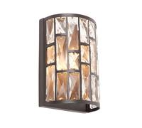 Endon 69392 Belle Modern Contemporary Decorative Bronze Dimmable Wall Light Wood, Metal IP20 220-240V