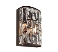Endon 69392 Belle Modern Contemporary Decorative Bronze Dimmable Wall Light Wood, Metal IP20 220-240V