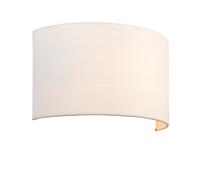 Endon 70334 Obi 1lt Wall Vintage white linen 40W E27 GLS (Required)