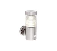 Endon 72916 Equinox LED PIR One Light Outdoor Wall Light In Marine Grade Brushed Stainless Steel
