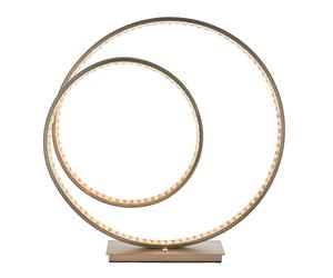 Endon 73048 Eternity 1lt Table Matt nickel plate & clear crystal 26W LED tape module (SMD 2835) Warm White