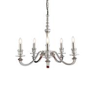 Endon 73598 Finsbury 5lt Pendant Polished aluminium 5 x 60W E14 candle (Required)